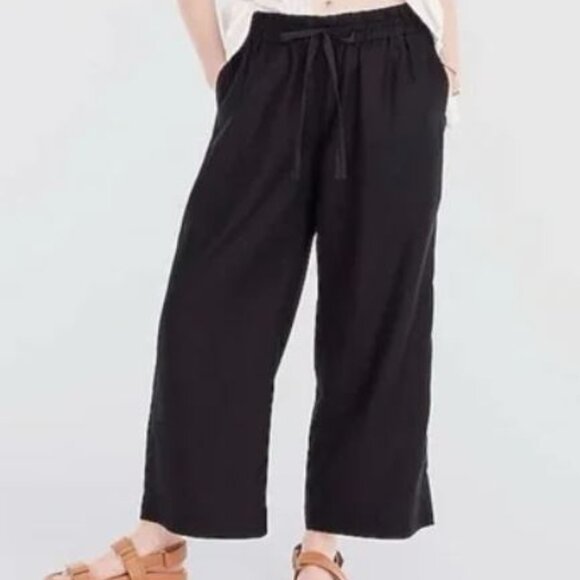 J Crew linen drawstring pants - Picture 1 of 4
